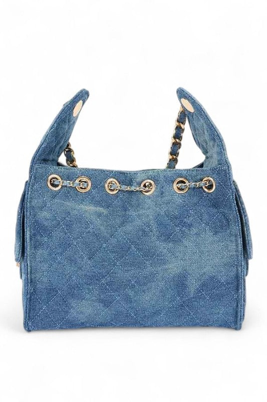 Quilted Denim Fashion Shoulder Bag