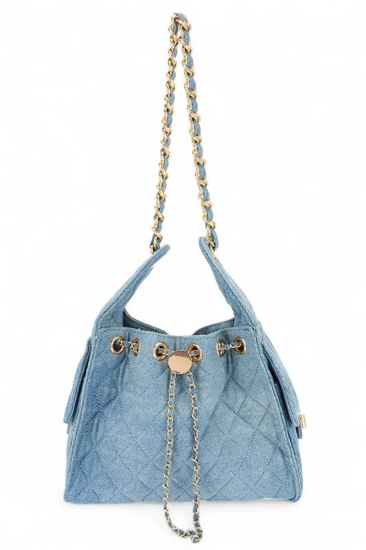 Quilted Denim Fashion Shoulder Bag
