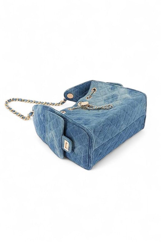Quilted Denim Fashion Shoulder Bag