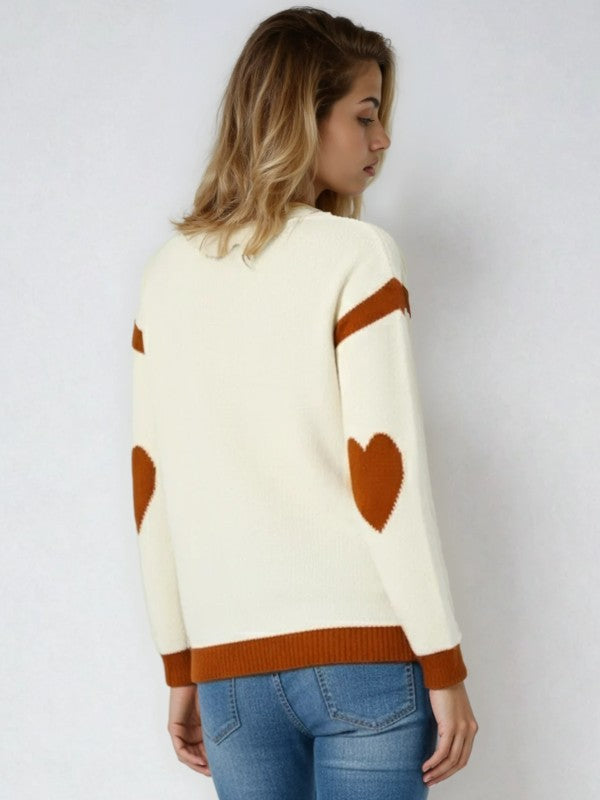 Heart Motif Sweater