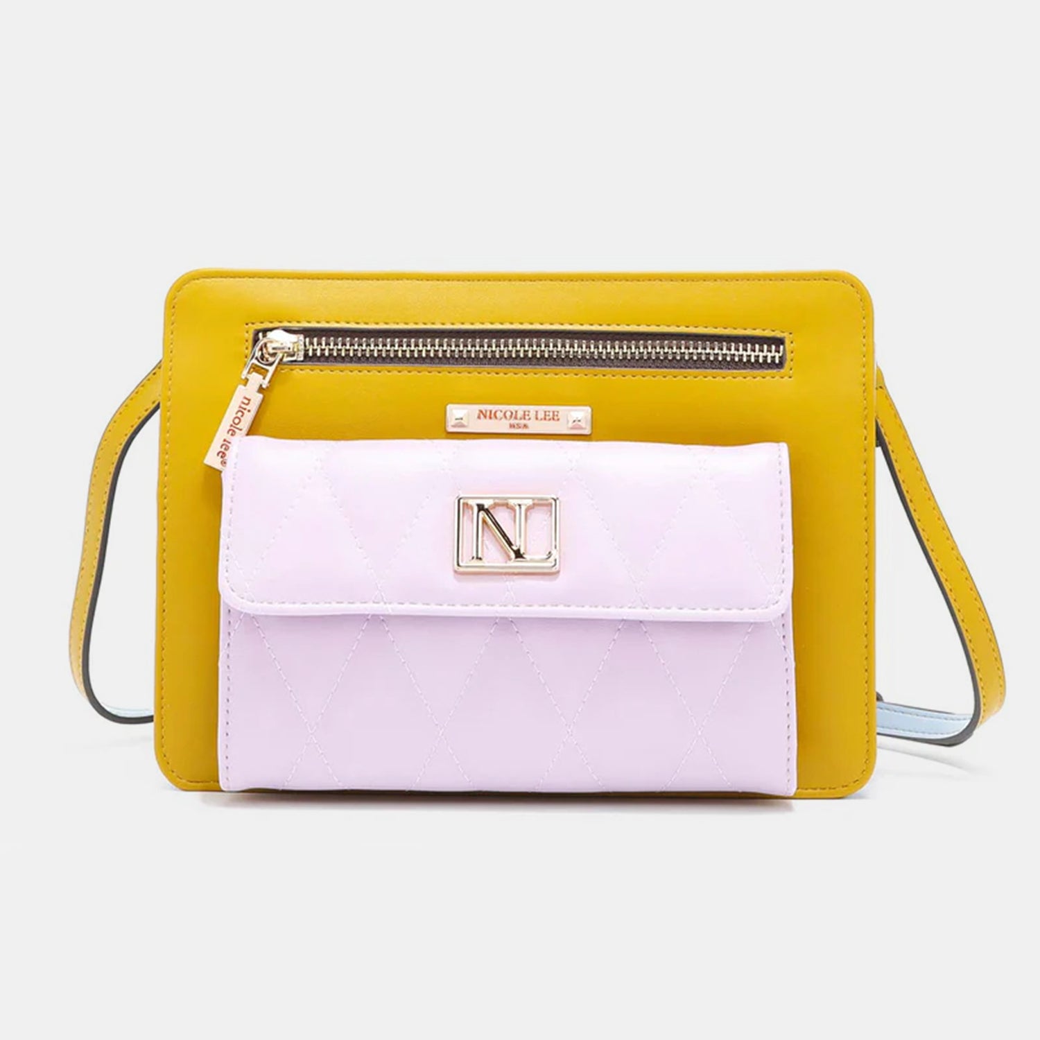 Nicole Lee USA Color Block Crossbody Bag - Convenience at Your Fingertips!