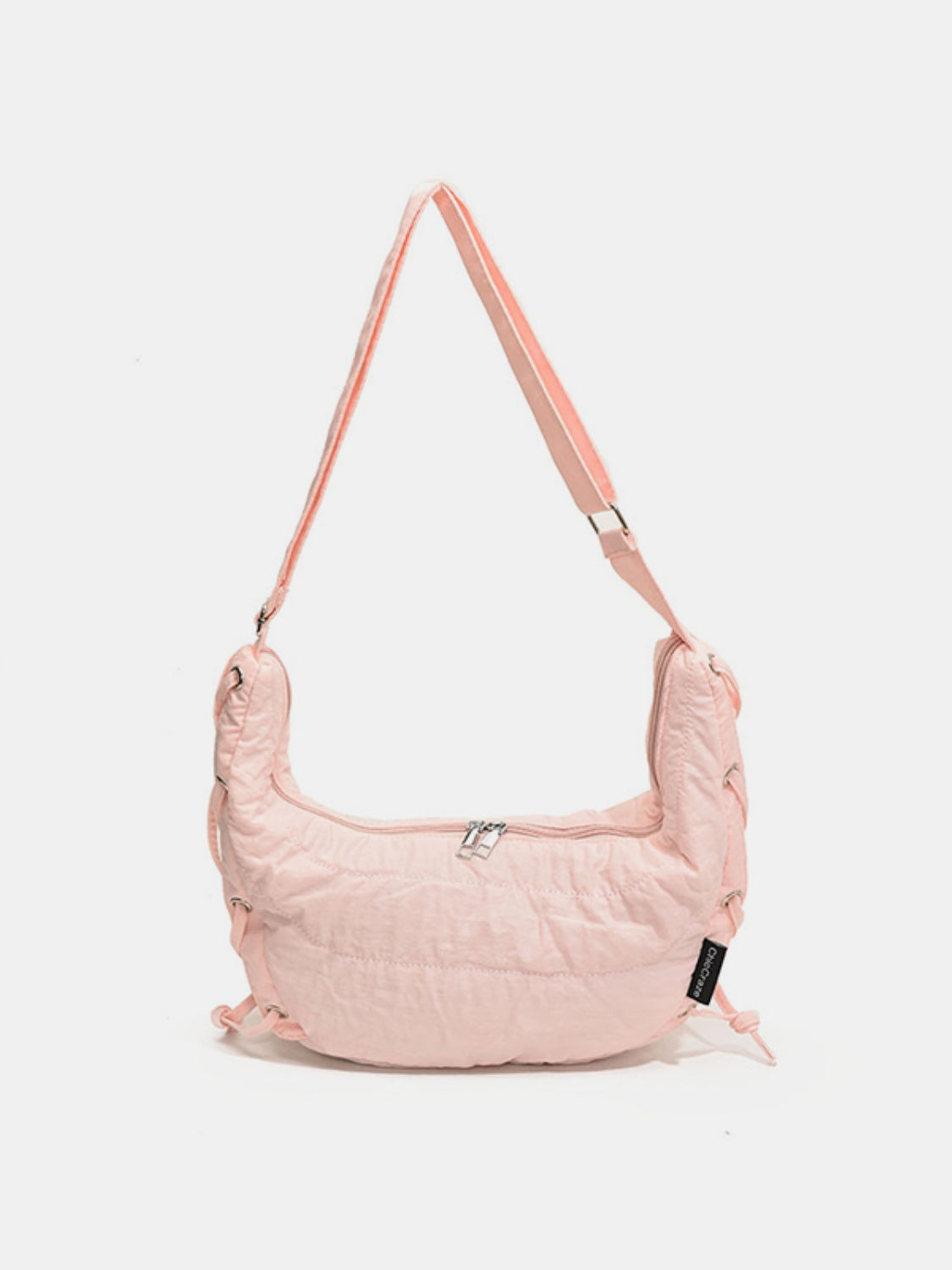 Lace-Up Polyester Crossbody Bag - Combines fashion and functionality!