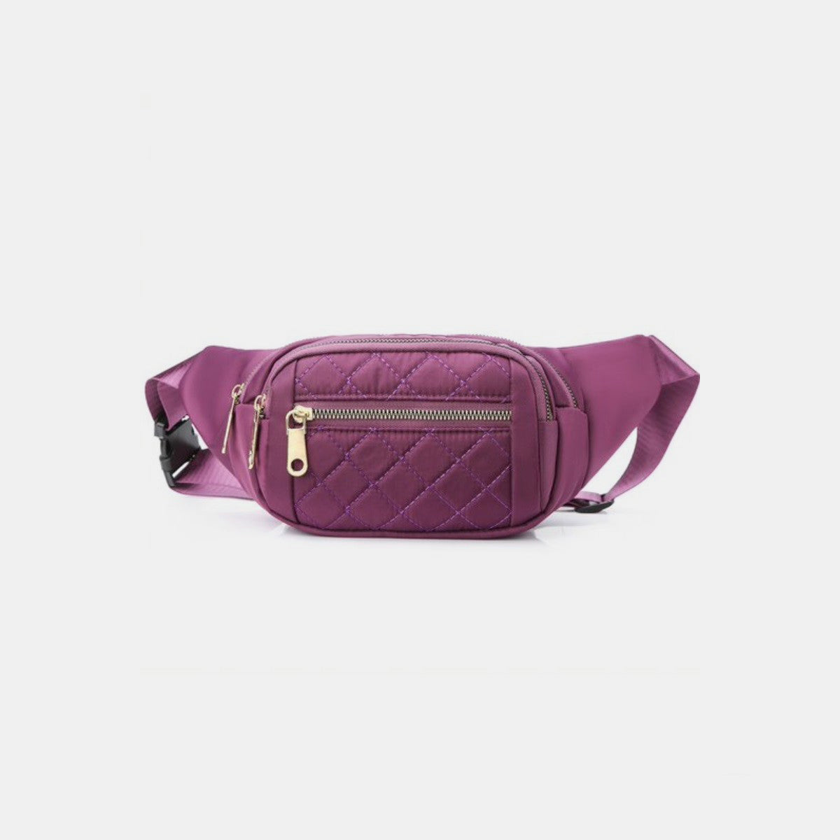 Zenana Quilted Multi Pocket Waist Belt Bag - Enjoy Hands-Free Convenience!