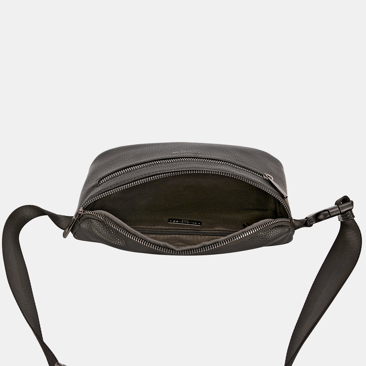 David Jones Vegan Leather Double Zipper Adjustable Belt Bag - The Ultimate All-in-One