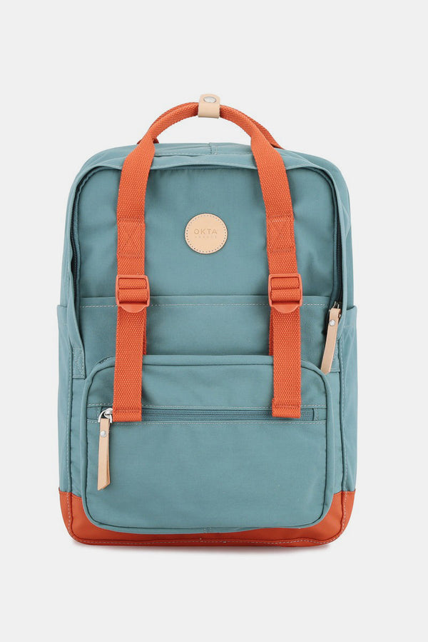 Waterproof Canvas Backpack with Side Pockets for Large Laptop Storage