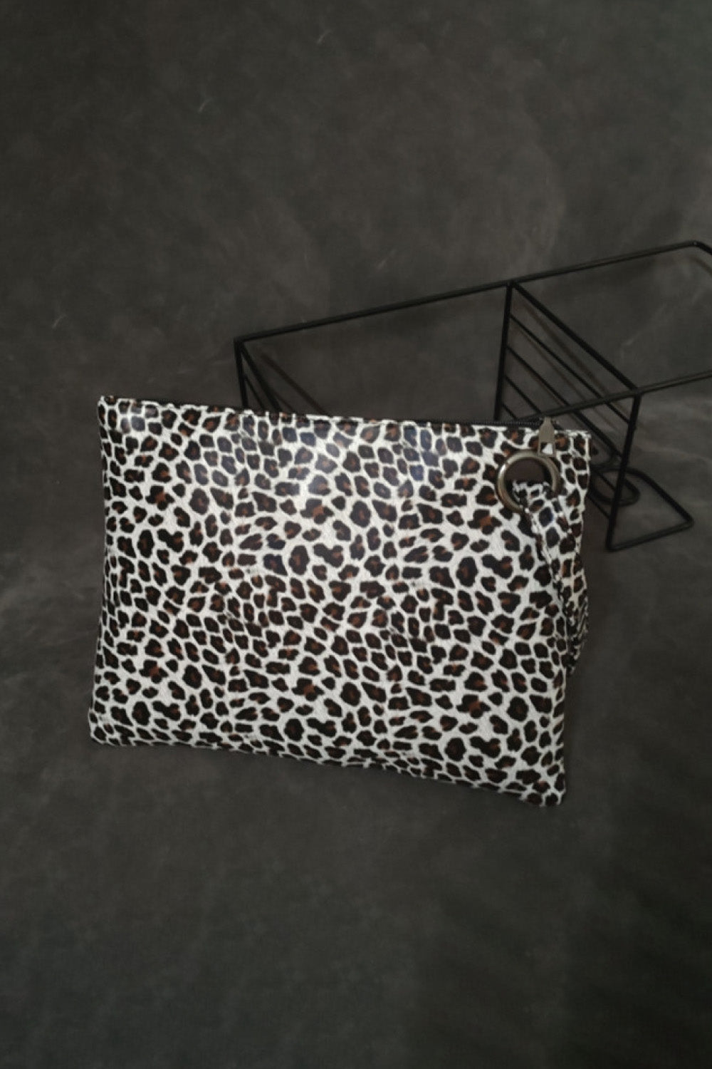 Leopard Vegan Leather Clutch - Elevate Your Style with a Statement-Making Accessory