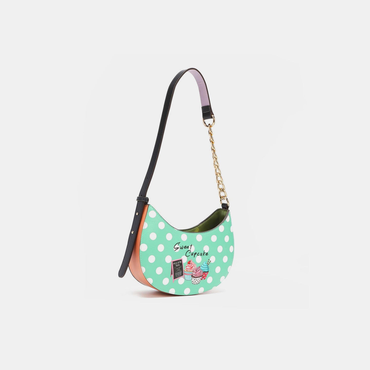 Nicole Lee USA Vegan Leather Polka Dot Shoulder Bag - For Fashion-Conscious Individuals!