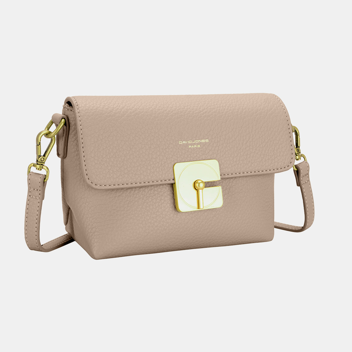 David Jones Vegan Leather Crossbody Bag - Versatile Functionality!