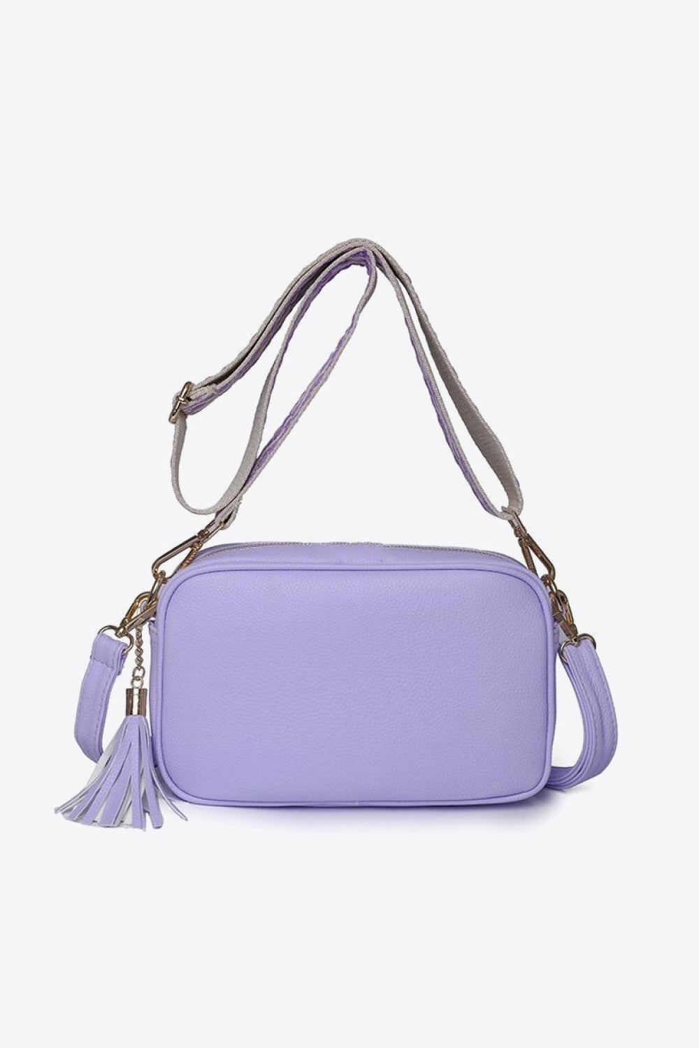 Vegan Leather Tassel Crossbody Bag - Add a touch of playful sophistication!