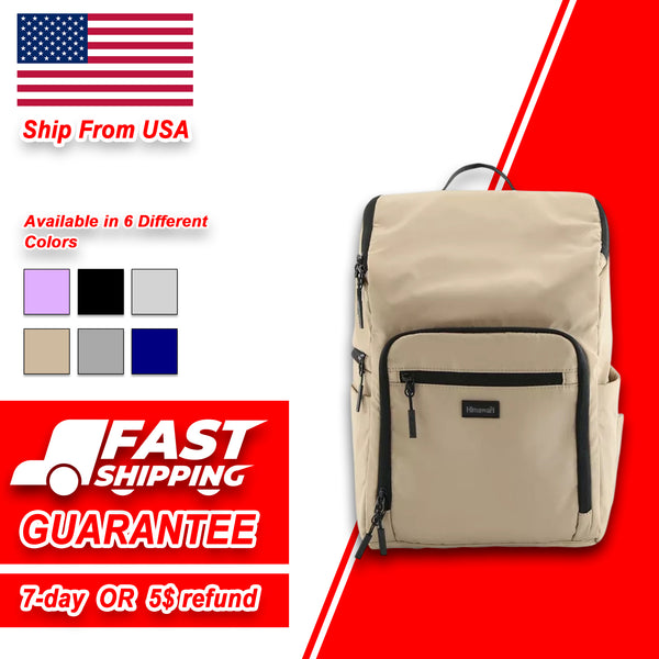 Nylon Waterproof Large Backpack with Spacious Interior and Adjustable Straps