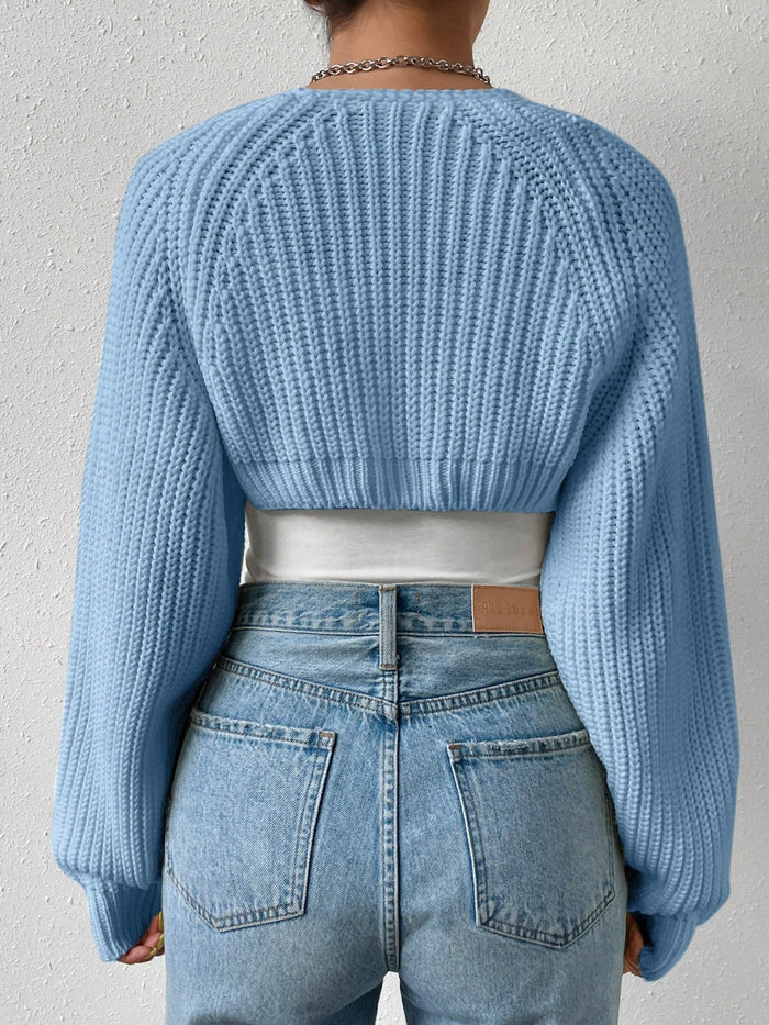 Honey | Cropped Cardigan Sweater | Flattering Open Front, Soft Acrylic - Cozy, Versatile, Machine Washable