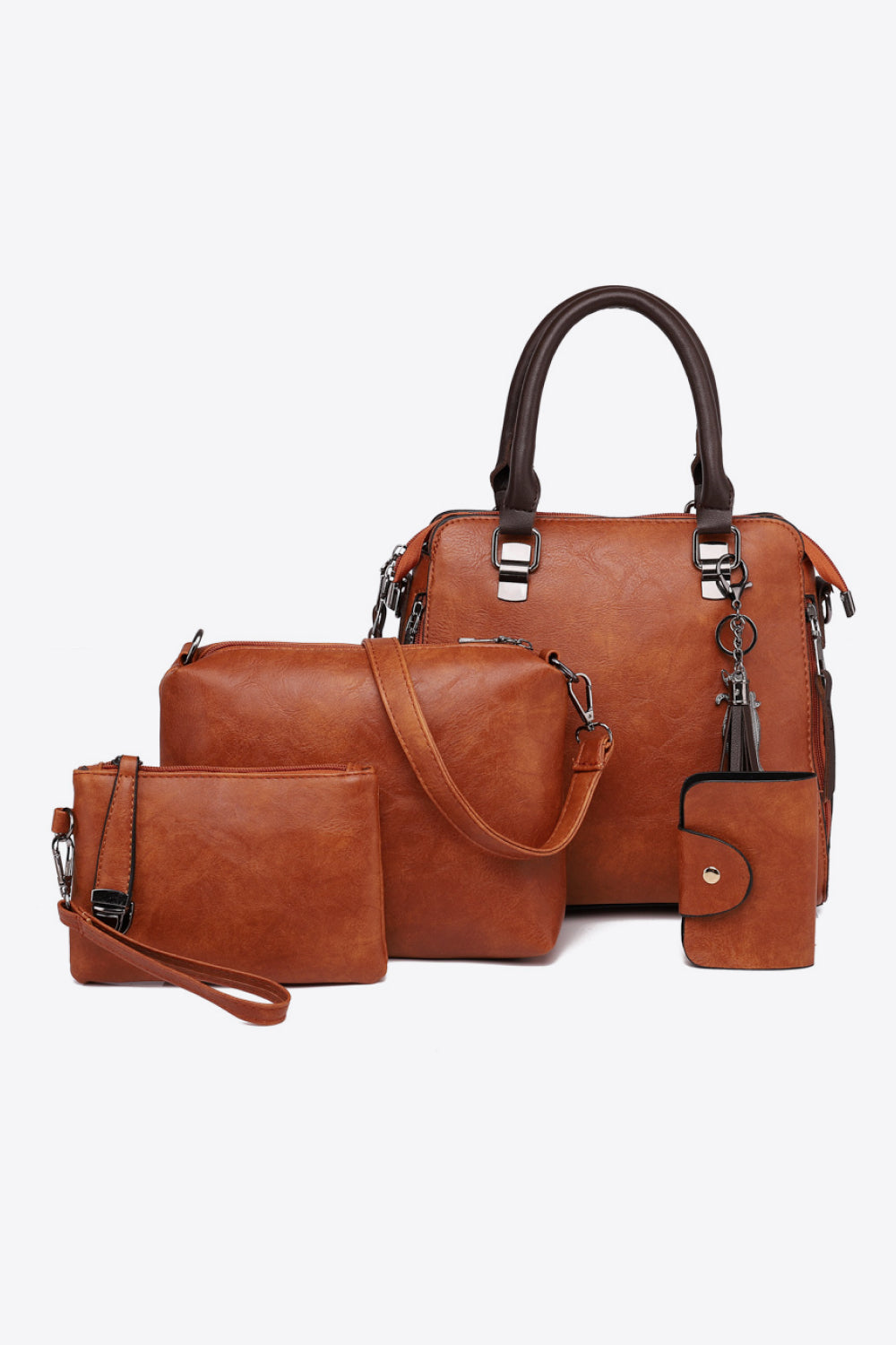 Vegan Leather Bag Set - Indulge in Luxe Vegan Leather Versatility!