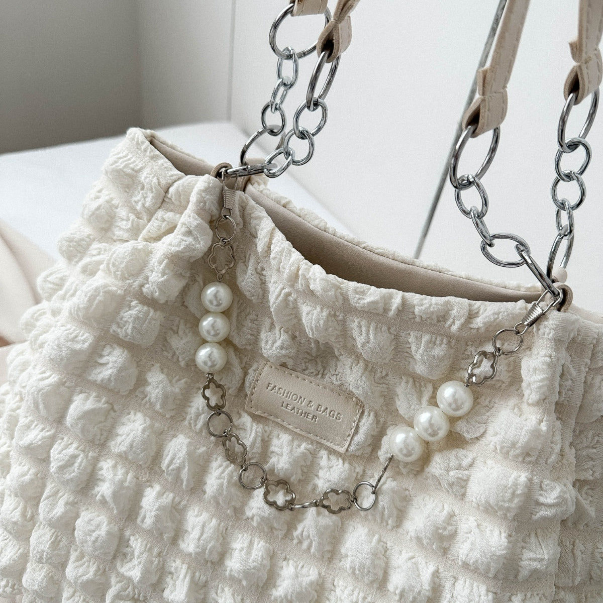 Bubble Textured Tote Bag - The Perfect Everyday Essential!