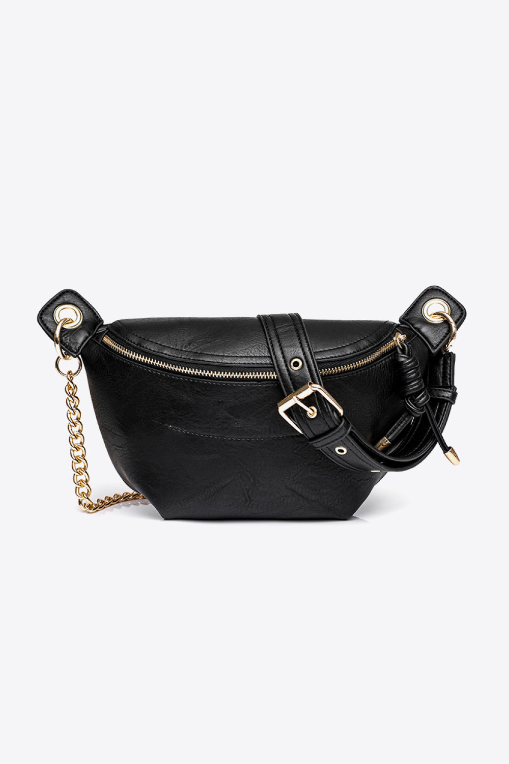 Vegan Leather Chain Strap Crossbody Bag - Elevate your everyday looks!