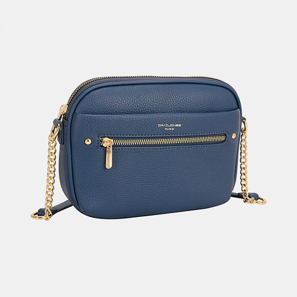 David Jones Chain Detail Small Crossbody Bag - A Sophisticated Statement!