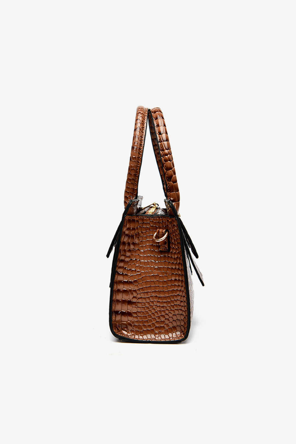 Textured Vegan Leather Handbag - Timeless Texture, Modern Edge!