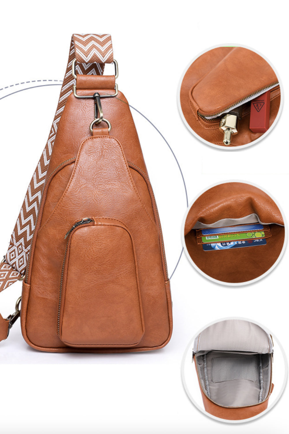 Adored Take A Trip Vegan Leather Sling Bag - Effortless Style on-the-Go!