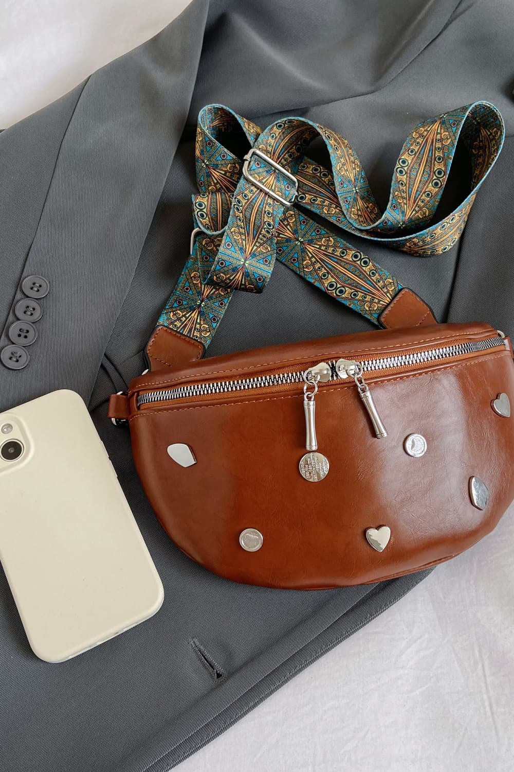 Vegan Leather Sling Bag - Effortless Hands-Free Style!