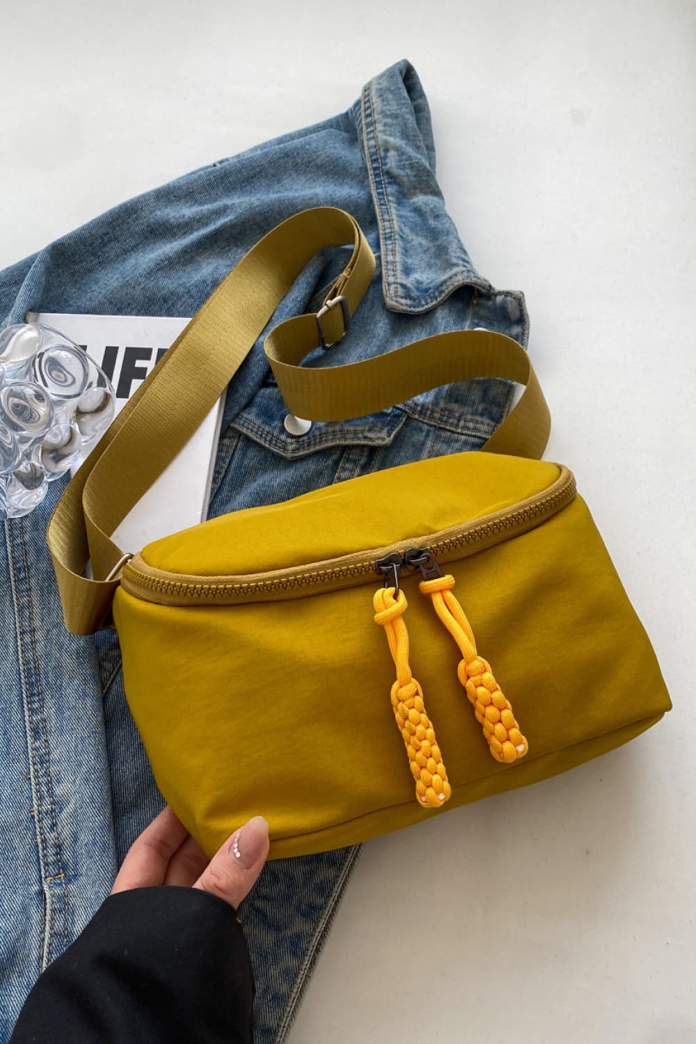 Effortless Style On-The-Go: The Lightweight Nylon Sling Bag