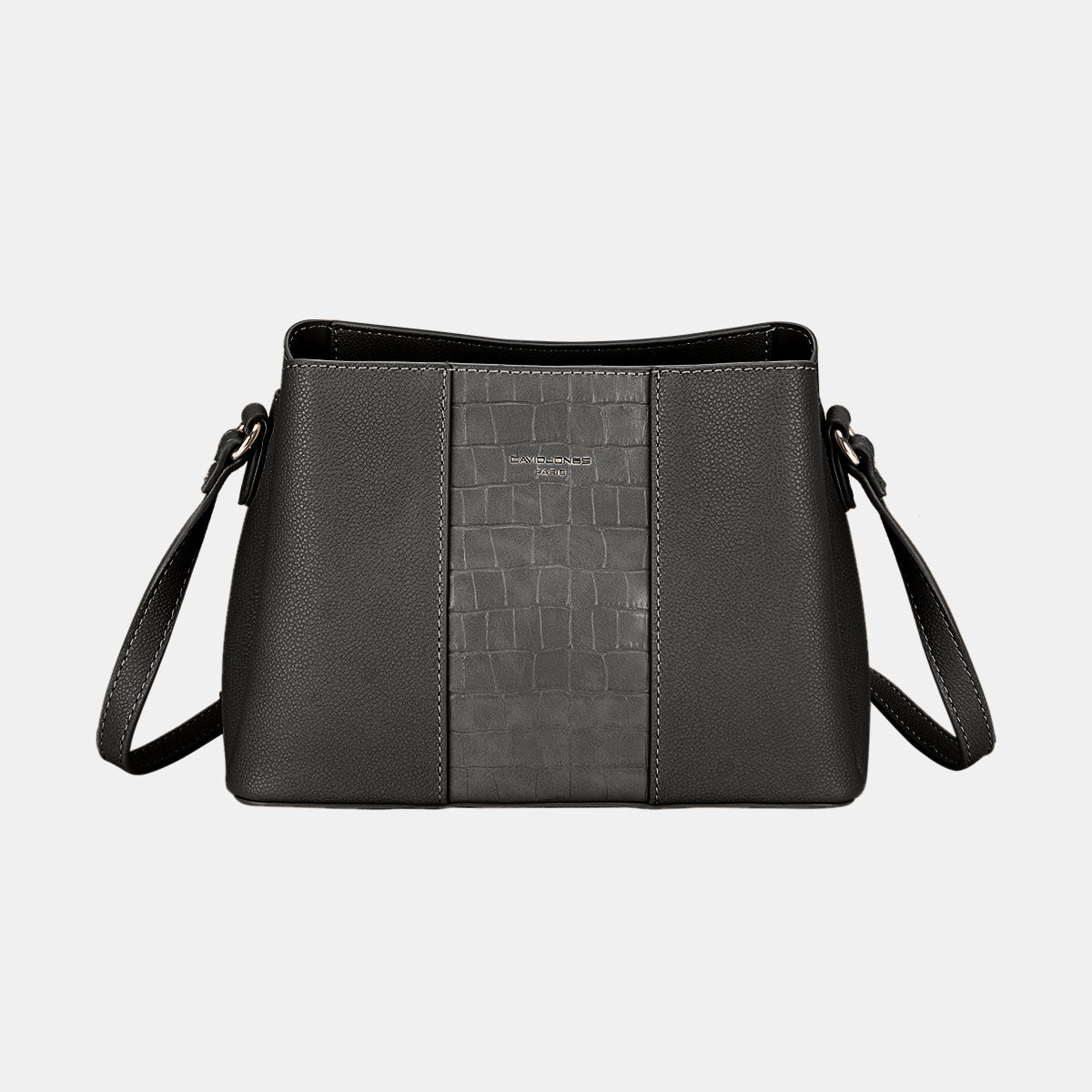 David Jones Vegan Leather Crossbody Bag - Enhances Your Convenience!