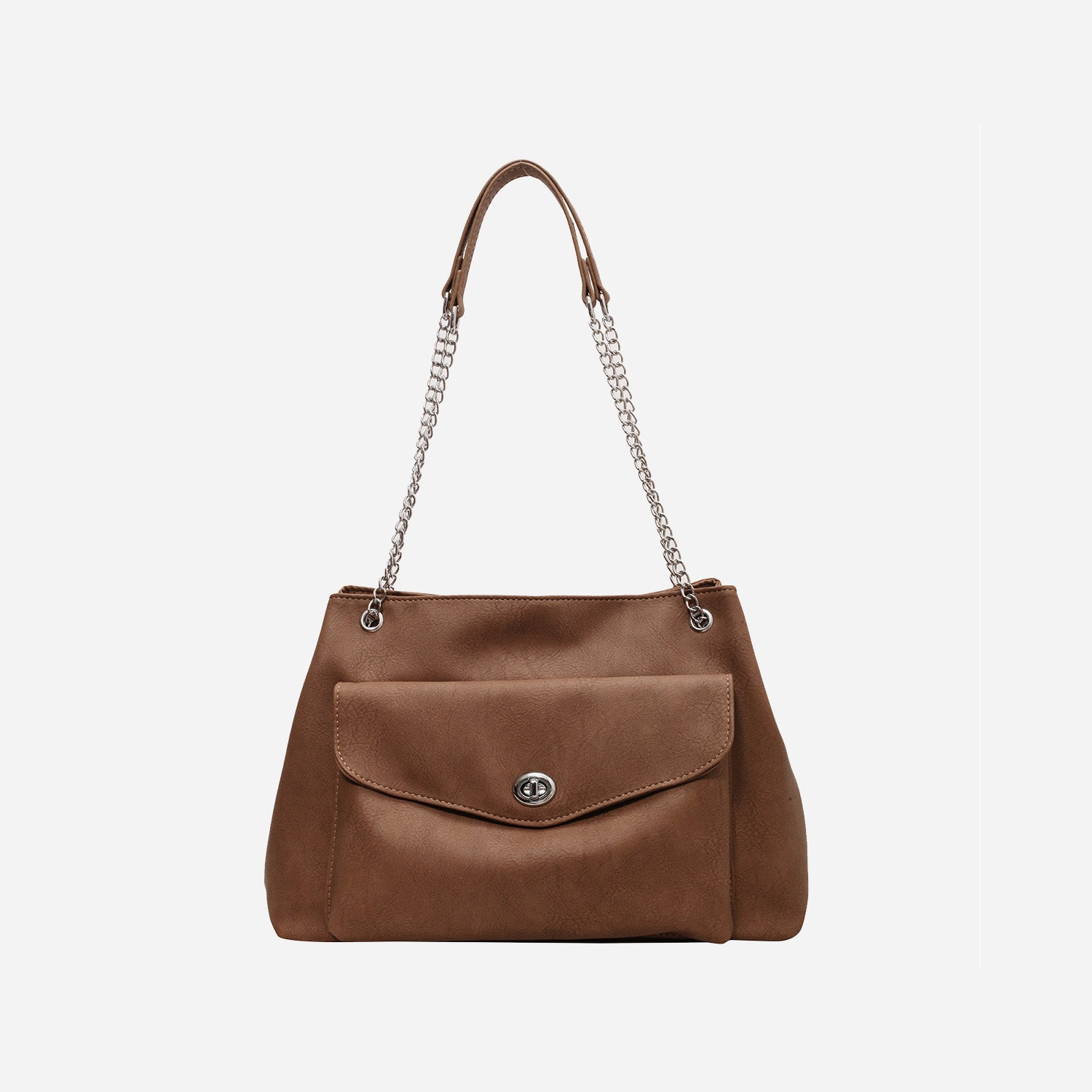 Vegan Leather Shoulder Bag - Add a touch of sophistication to your wardrobe!