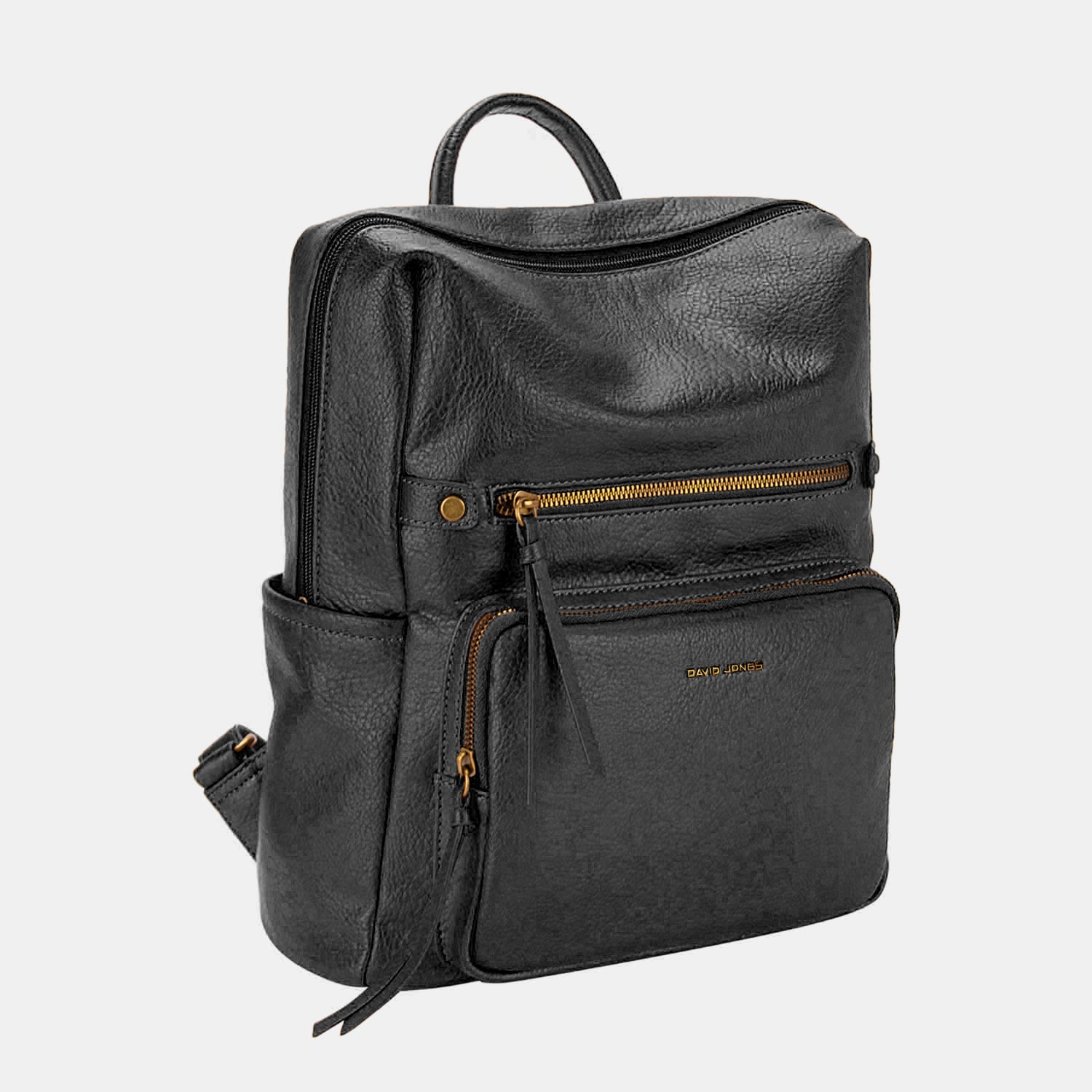 David Jones Vegan Leather Backpack Bag - City Chic Meets Functionality & Versatility!