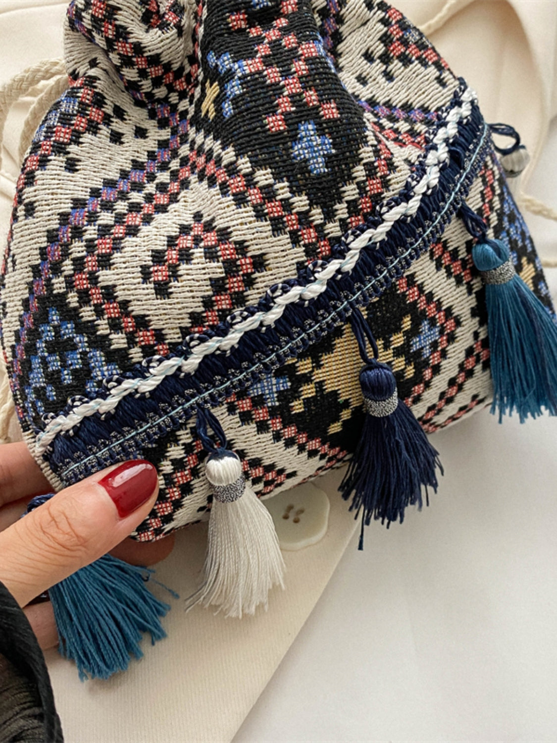 Tassel Spaghetti Strap Shoulder Bag - Style that Stands Out!