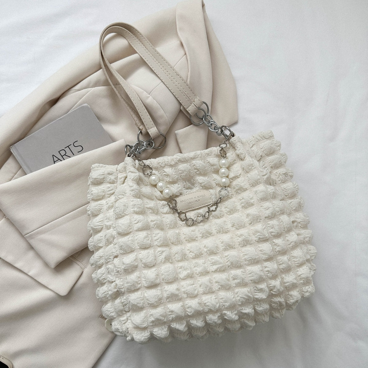 Bubble Textured Tote Bag - The Perfect Everyday Essential!