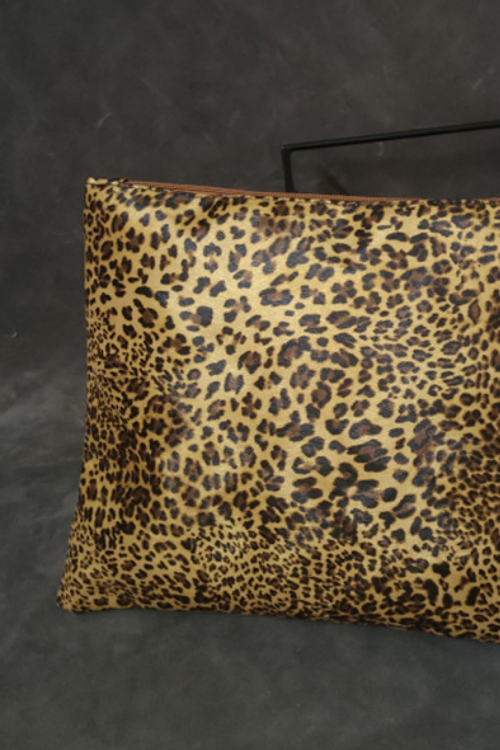 Leopard Vegan Leather Clutch - Elevate Your Style with a Statement-Making Accessory