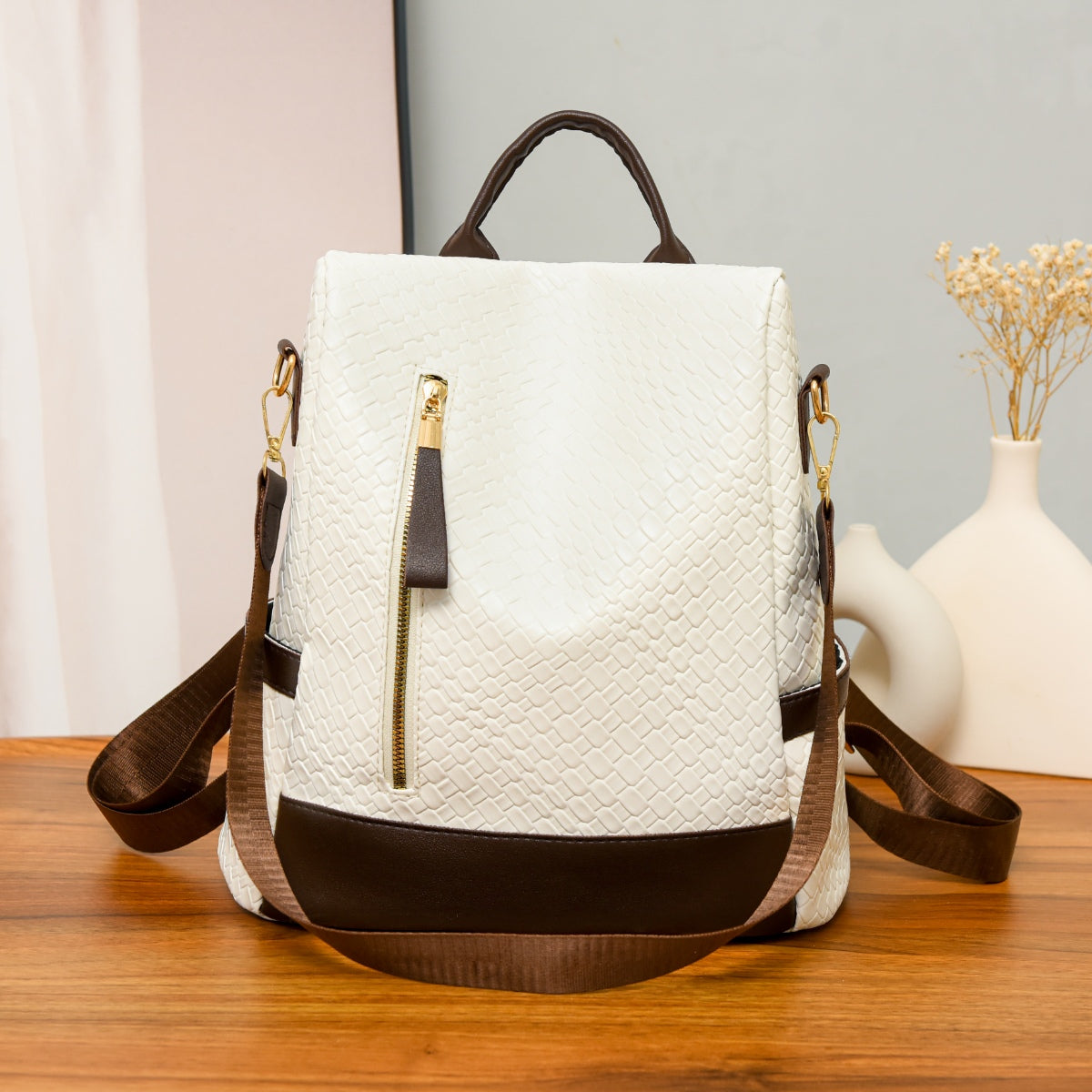 Vegan Leather Backpack Bag - Everyday Companion!