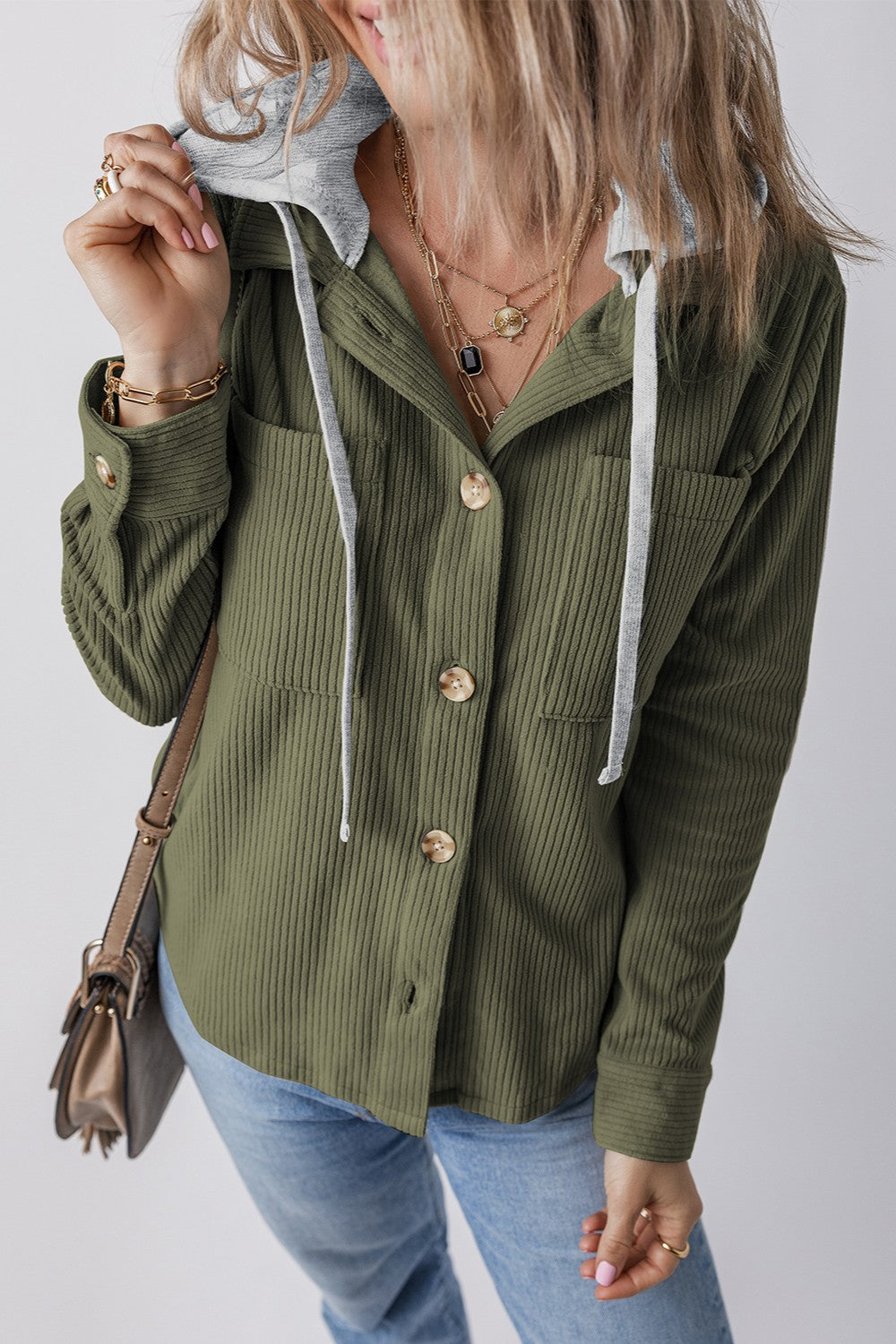 Cozy Drawstring Hoodie - Pocketed Polyester Relaxed Fit Comfortable Design