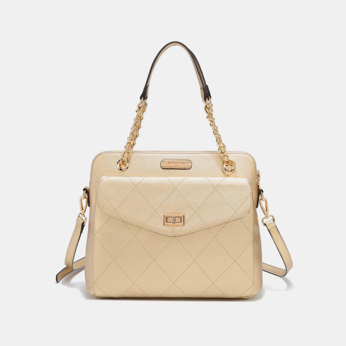 Nicole Lee USA Diamond Quilted Crossbody Bag - Exude Luxury and Sophistication!