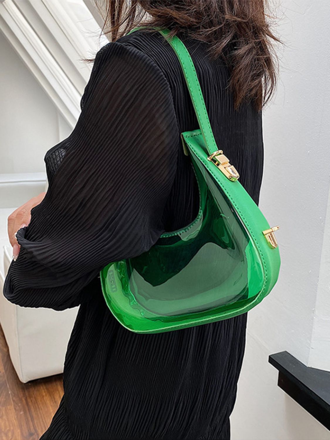 Vegan Leather PVC Shoulder Bag - Elevate Your Style!