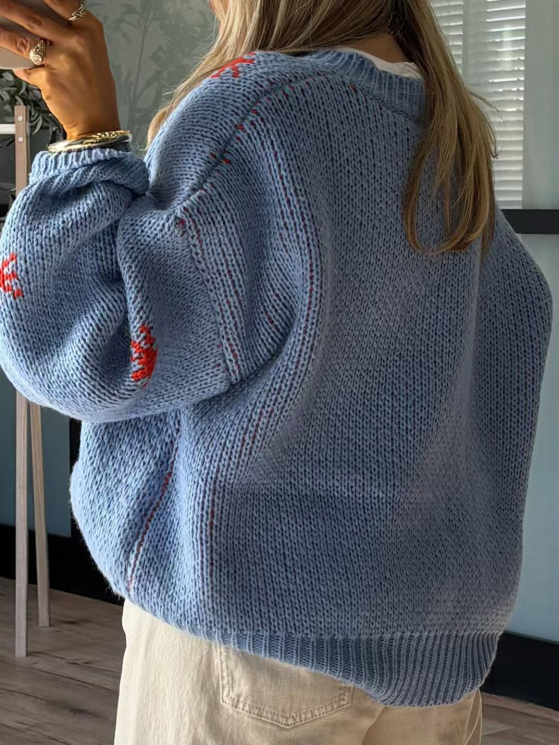 Soft & Stretchy Acrylic Knit Sweater