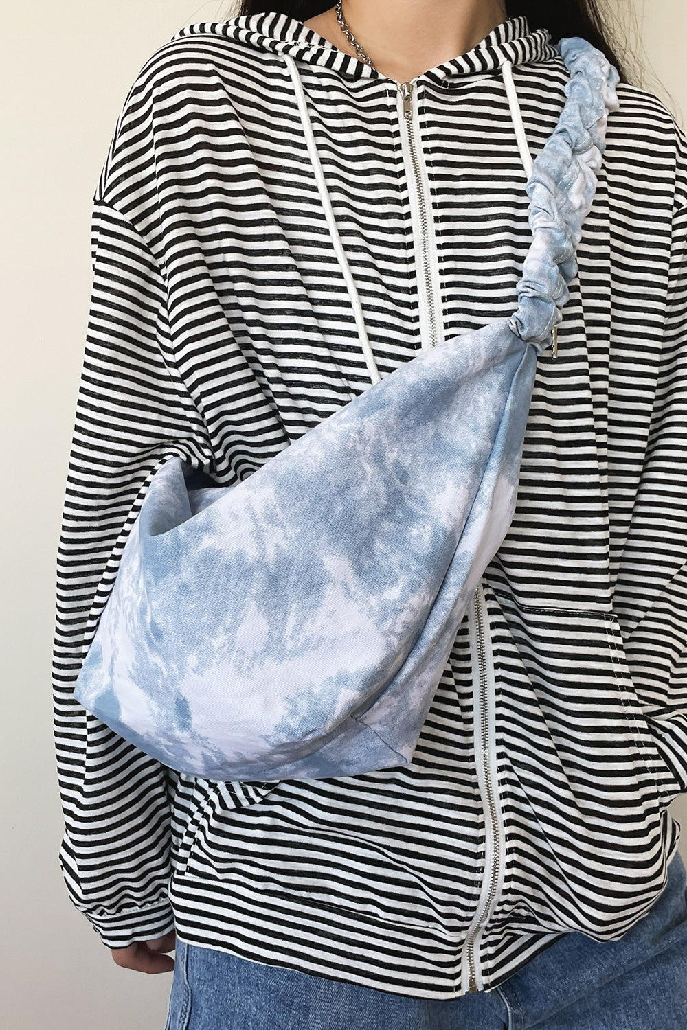 Tie-Dye Canvas Sling Bag - Effortlessly Stylish for the Savvy You!