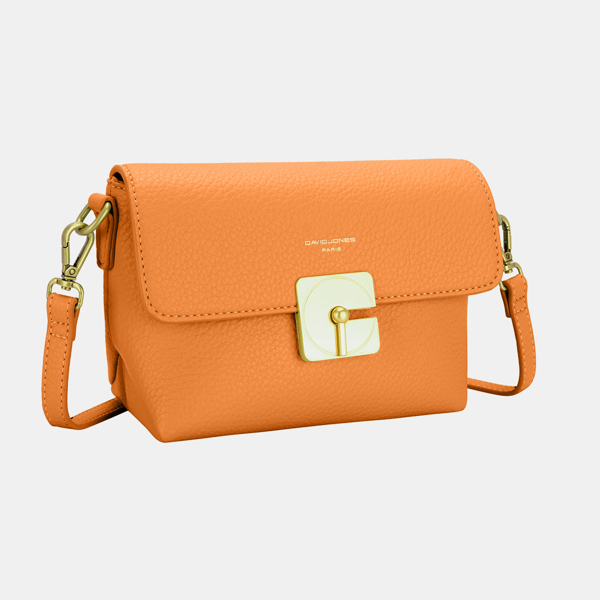 David Jones Vegan Leather Crossbody Bag - Versatile Functionality!