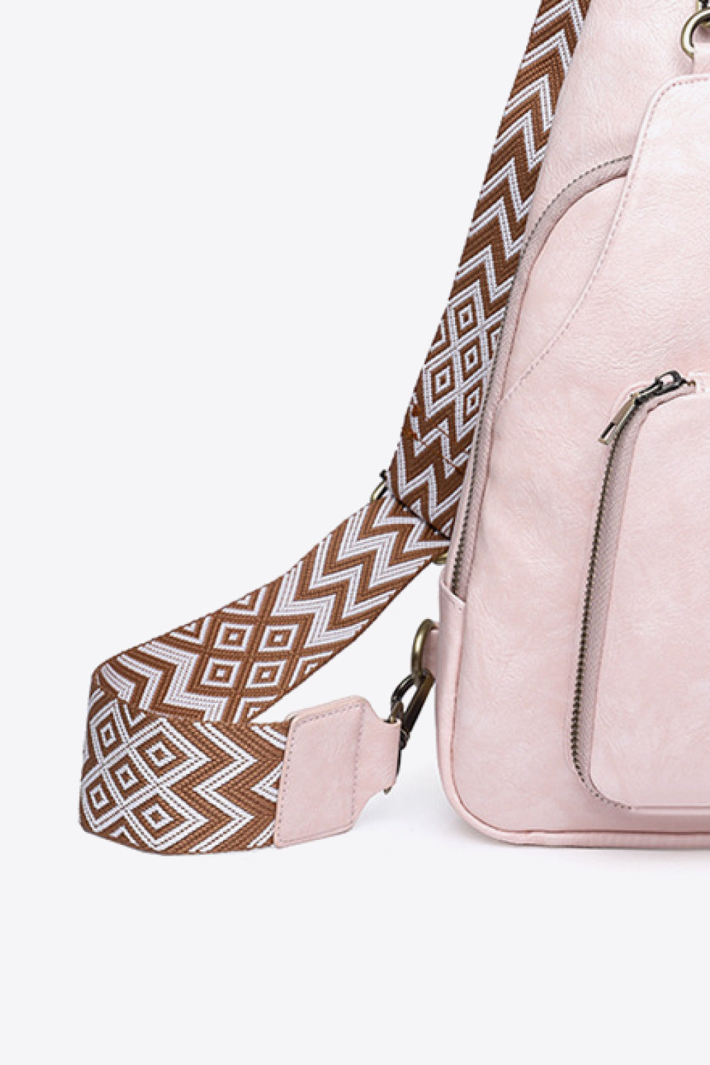 Adored Take A Trip Vegan Leather Sling Bag - Effortless Style on-the-Go!