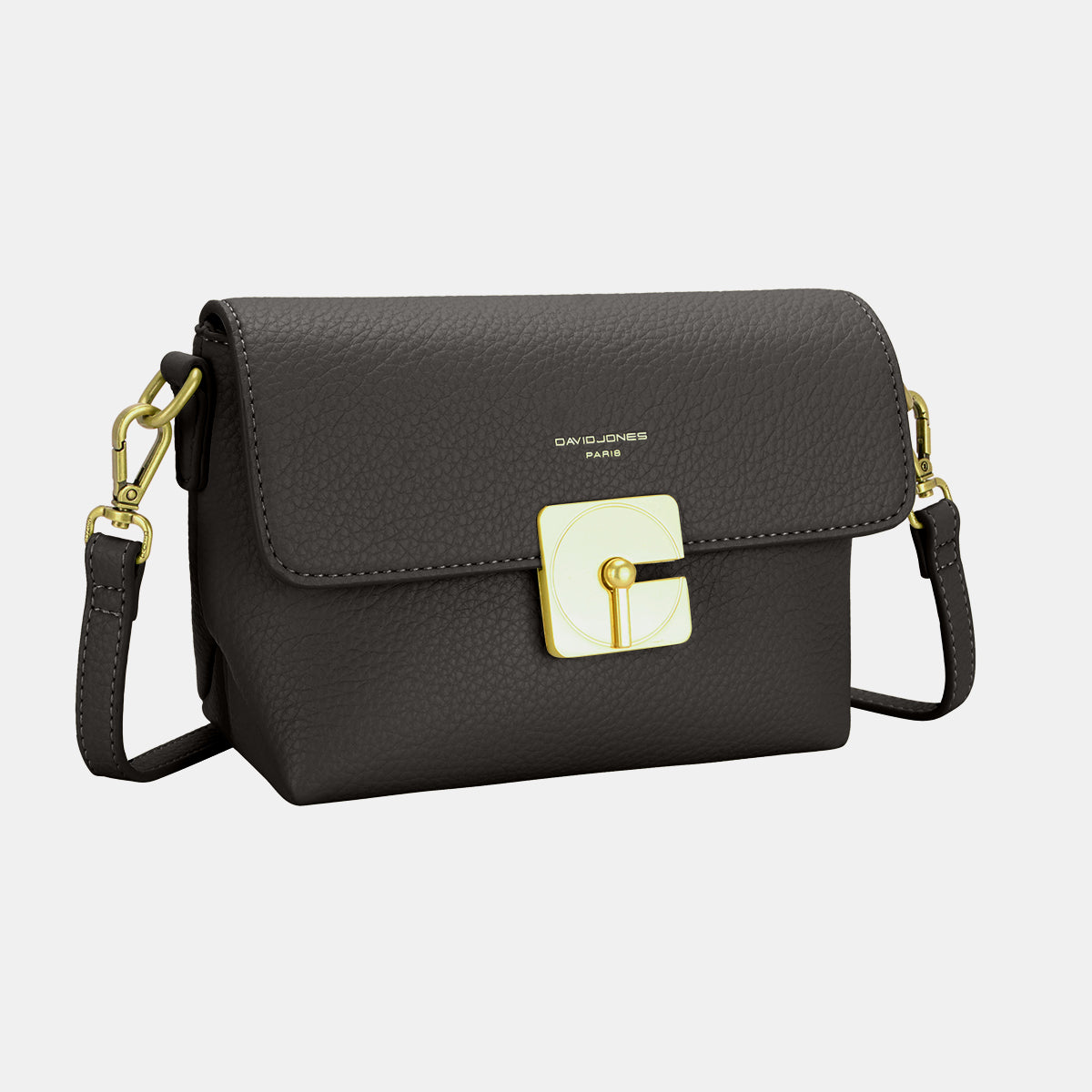 David Jones Vegan Leather Crossbody Bag - Versatile Functionality!