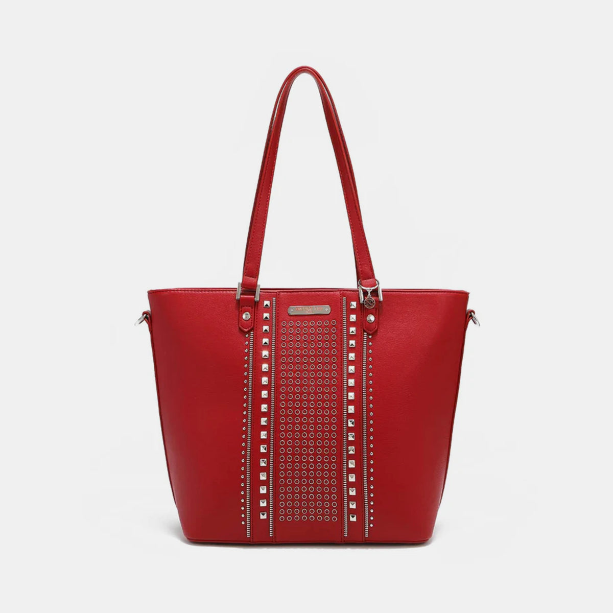 Nicole Lee USA Studded Decor Tote Bag - Stylish and Edgy Accessory!