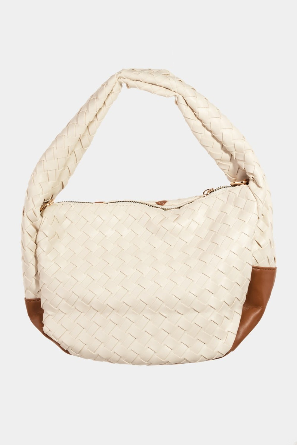 Fame Tassel Detail Weave Semi Circle Bag - Make a statement!