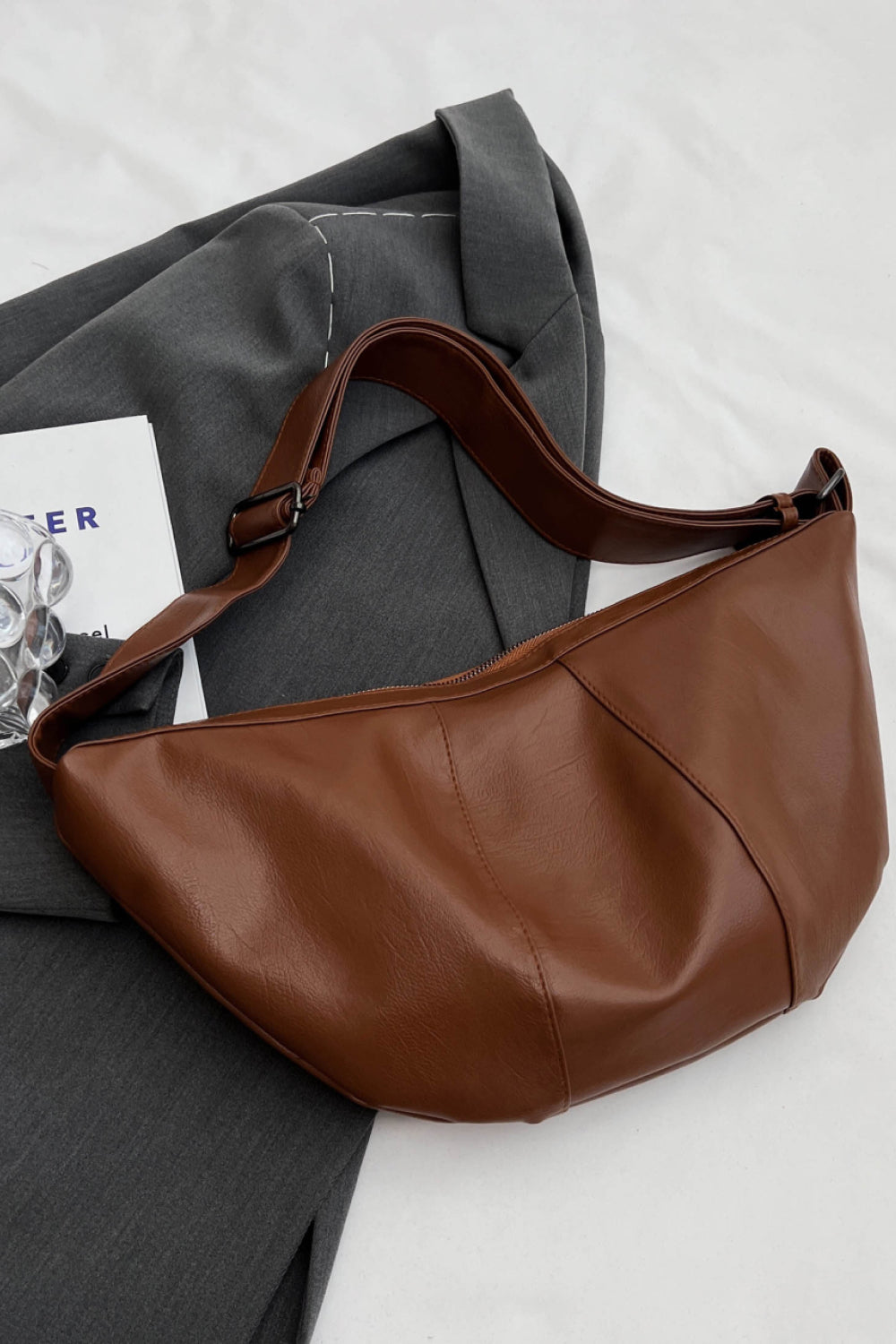 Vegan Leather Sling Bag - Convenience & Versatility!