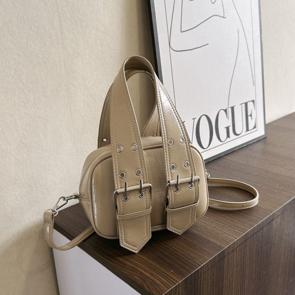 Small Vegan Leather Handbag - Crafted for convenience!