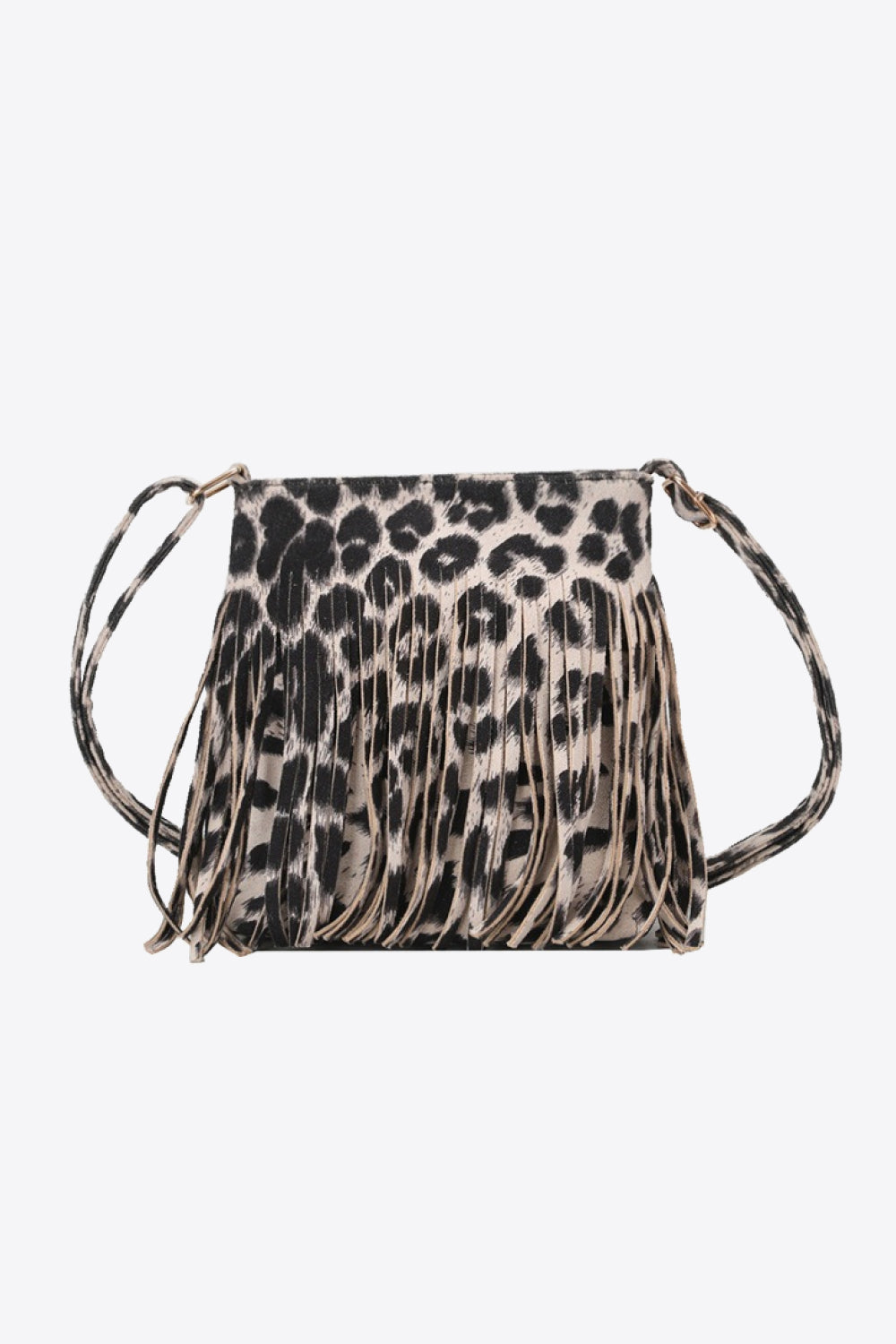 Adored Vegan Leather Crossbody Bag with Fringe - Flair for the Fashion-Forward Woman