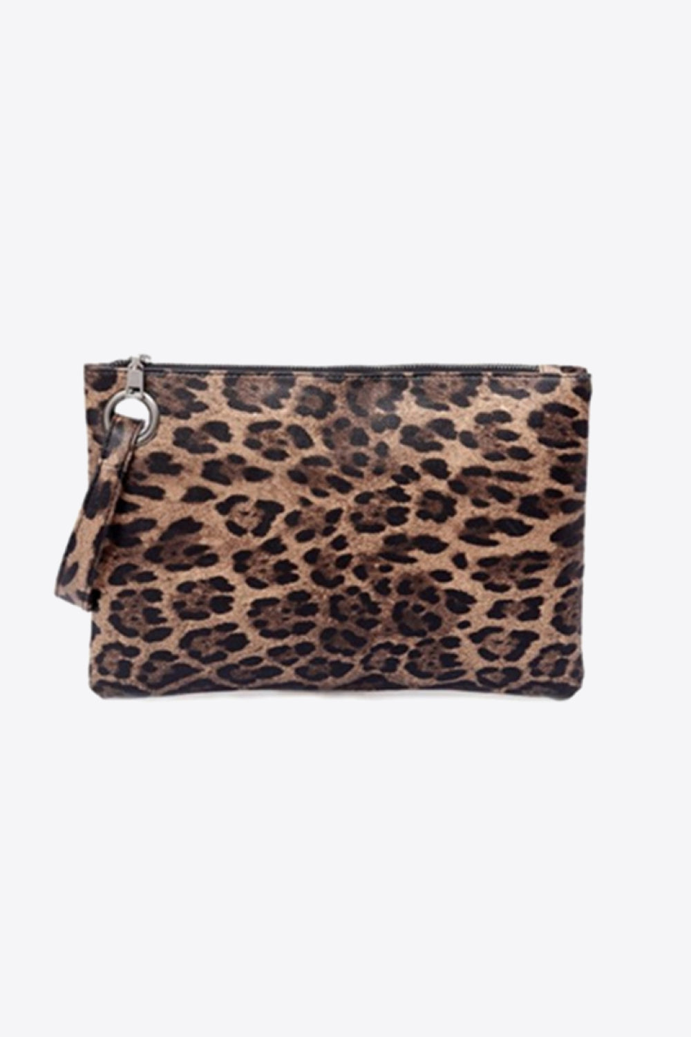 Leopard Vegan Leather Clutch - Effortless Style and Comfort!