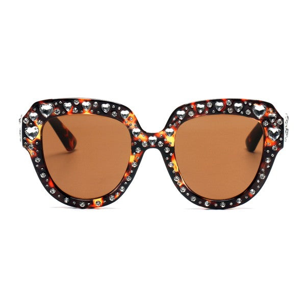 Women Round Cat Eye Sunglasses 100% UVA UVB Protection Plastic Frame PC Lens