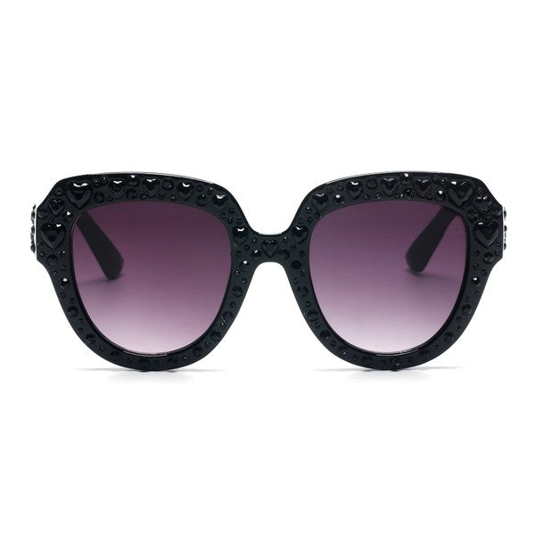 Women Round Cat Eye Sunglasses 100% UVA UVB Protection Plastic Frame PC Lens