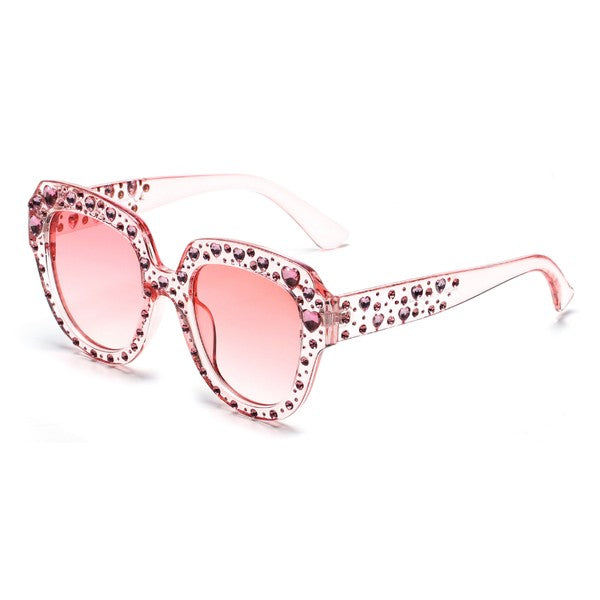 Women Round Cat Eye Sunglasses 100% UVA UVB Protection Plastic Frame PC Lens