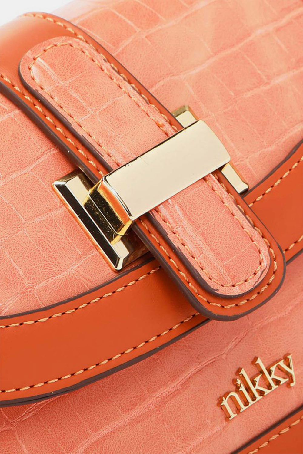 Nicole Lee USA Croc Embossed Crossbody Bag - Luxe Texture, Everyday Style!