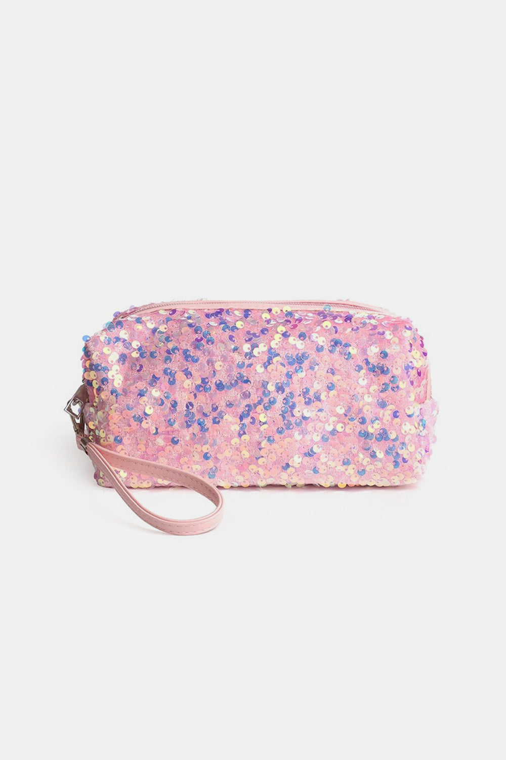 Zenana Colorful Shine Cosmetic Sequin Design Bag - Elevate Your Beauty Storage!