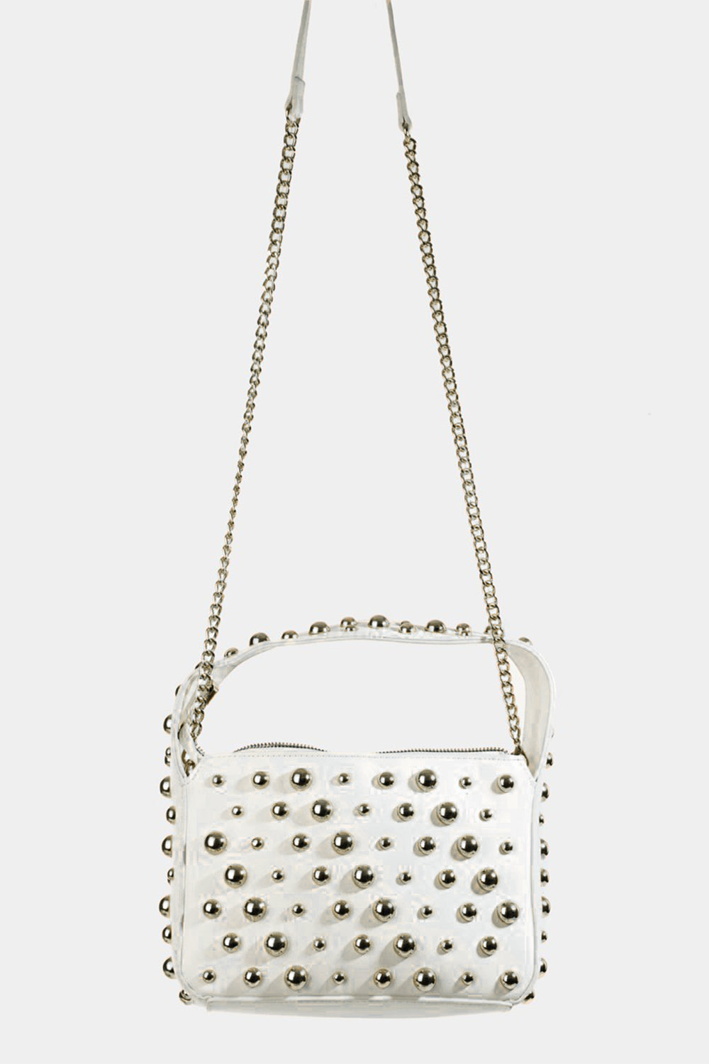 Fame Ball Studded Square Handbag - Style & Glamour!